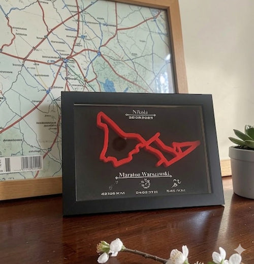 Maraton Warszawski 2025 – Twoja Trasa w Ramce 3D
