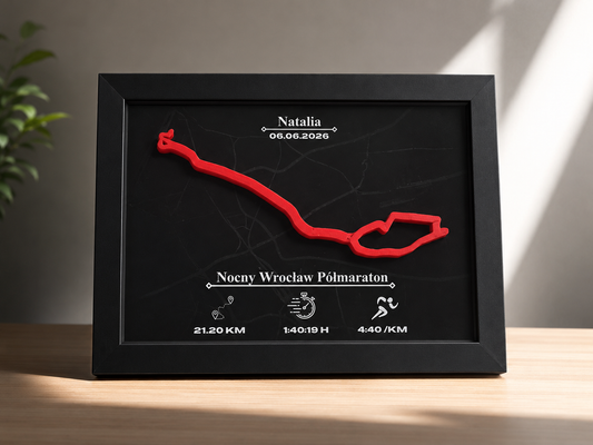 Nocny Wrocałw Półmaraton 2026 – Twoja Trasa w Ramce 3D