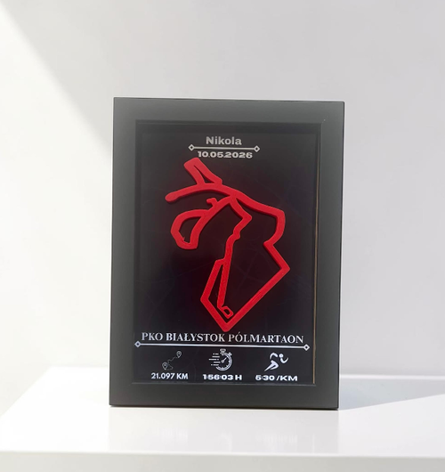 Białystok Półmaraton 2026 – Twoja Trasa w Ramce 3D