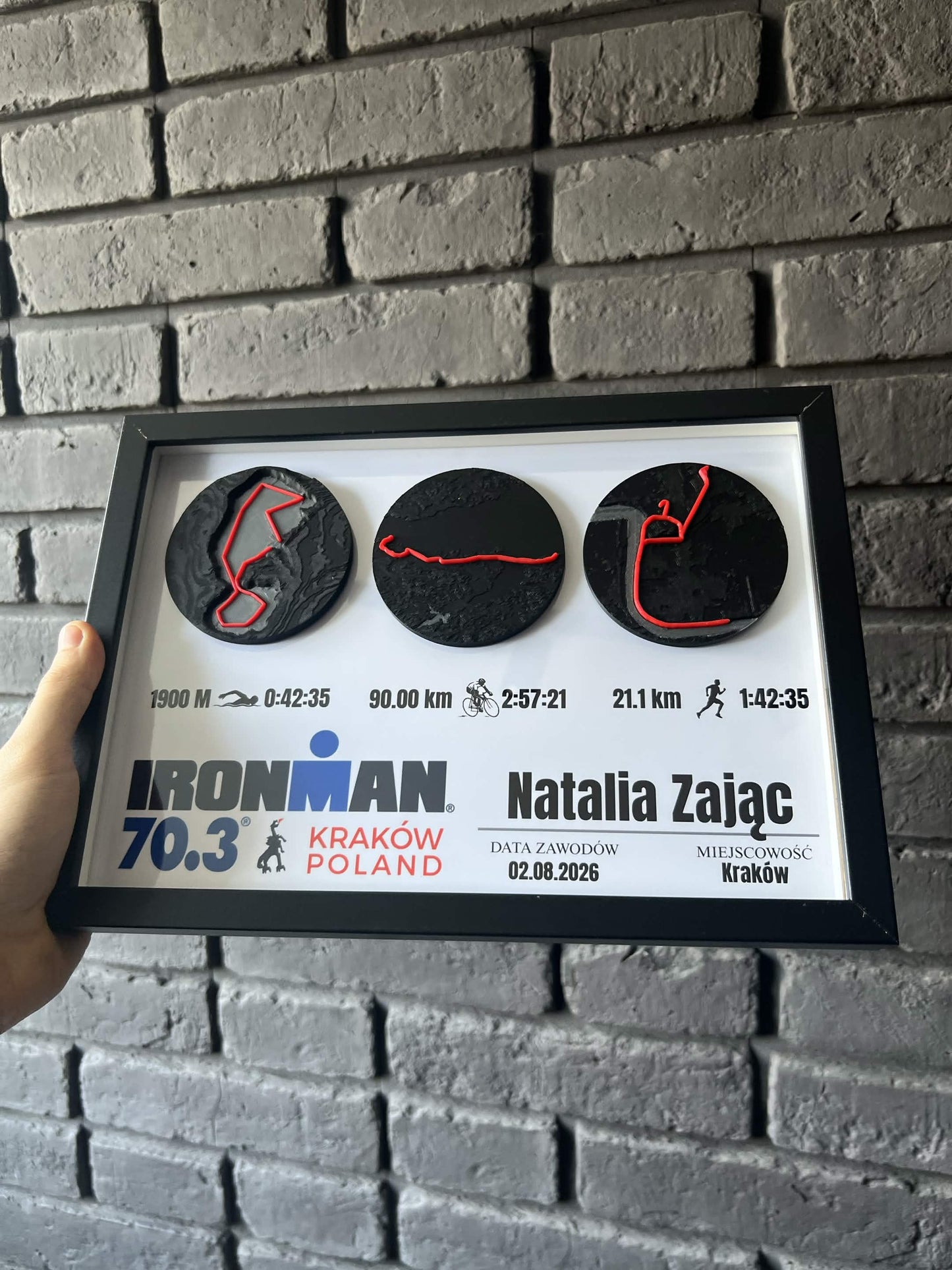 Ramka Ironman 70.3 Kraków 2026
