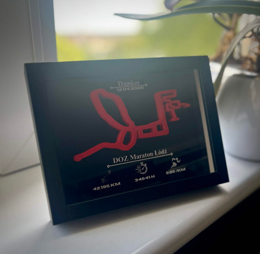 DOZ Maraton Łódź 2026 – Twoja Trasa w Ramce 3D
